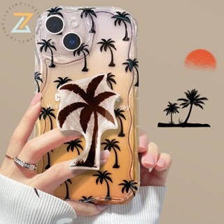 เคส OPPO Reno 8T 5G Reno 8T 4G Reno 8Z 5G Reno 7Z 5G Reno 8 5G Reno 8 4G Reno 7 4G Reno 6 5G Reno 5 Reno 4F เคสโทรศัพท์ซิลิโคนชายหาดภายใต้พระอาทิตย์ตก