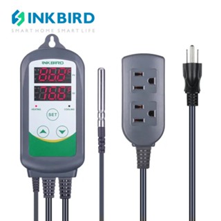 Inkbird ITC 308 ควบคุมอุณหภูมิดิจิทัล AC 100-240V เทอร์โมสตัท เครื่อง ควบคุมอุณหภูมิดิจิตอล ทําความร้อน และโหมดระบายความร้อน -50~120 °C