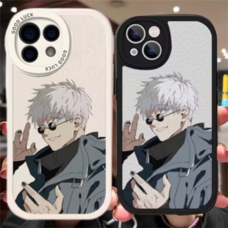 เคสโทรศัพท์มือถือหนังแกะ TPU แบบนิ่ม ลาย Jujutsu Kaisen Gojo Satoru กันกระแทก สําหรับ Huawei Nova 7 SE 5T P20 Pro P40 P30 Lite Mate 20