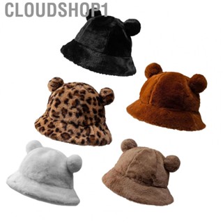 Cloudshop1 Bear  Hat   Bucket Hat Soft Lovely Shape Versatile Warm Delicate  for Camping for Women