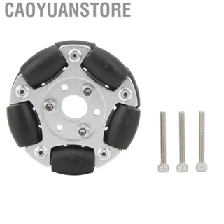 Caoyuanstore Robot Omni Wheel  Aluminium Alloy Robot Omni Wheel Replacement Nylon and PE Roller with Screw for DIY