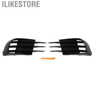 Ilikestore Fog Light Grille Covers  Gloss Black Abrasion Resistant  Scratch ABS Colorfast 1 Pair Fog Lamp Bezel Cover Front Bumper  for Car