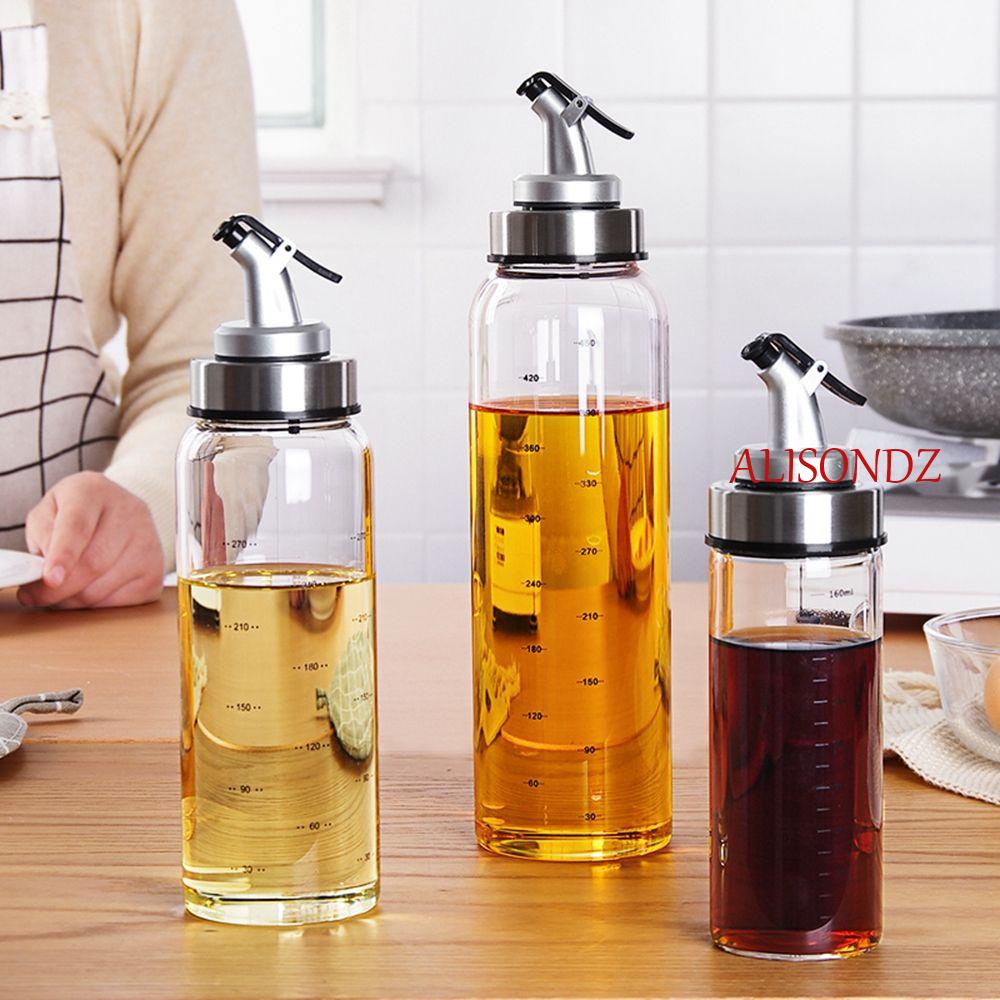 ALISONDZ Creative Seasoning Bottle Accessories Oil Dispenser Sauce Bottle Container Kitchen Glass Ol