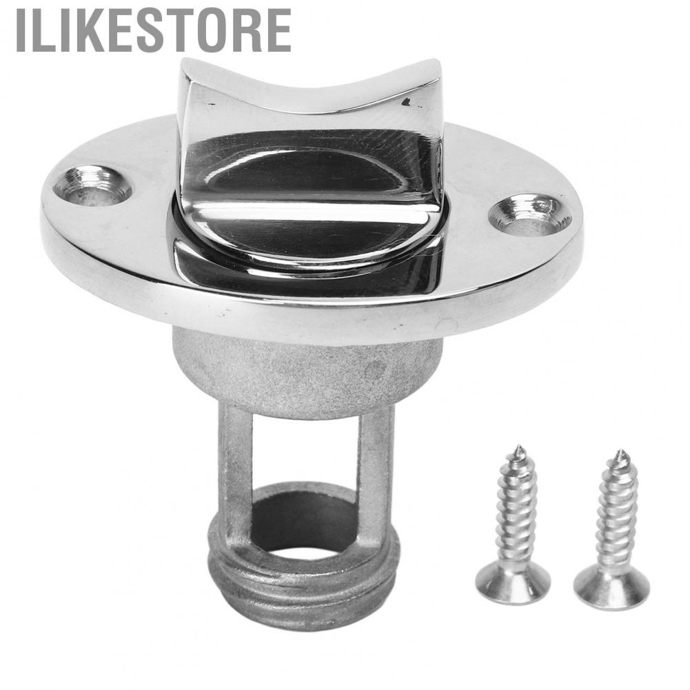 Ilikestore Marine Drain Plug 1in Stainless Steel Screw Type Boat Drain Valve with O  Washer for Repl