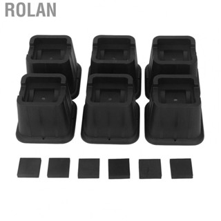 Rolan Furniture Risers  6 Sets Sofa Risers Versatile Non Slip Black  for Household