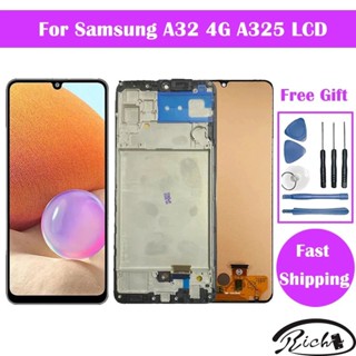 Aaa+ หน้าจอแสดงผล LCD พร้อมกรอบสัมผัสดิจิทัล สําหรับ Samsung Galaxy A32 4G FA325 SM-A325F/DS