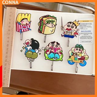 Crayon Shin-chan ตะขอแขวนประตูน่ารัก Crayon Small Bathroom Hook อะคริลิคน่ารัก Traceless Hook Punch-free Gift