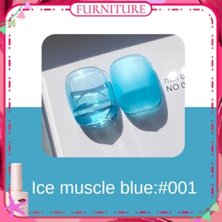 ♕ Fn Ice เจลทาเล็บสีฟ้าใสชุดเล็กฤดูใบไม้ผลิฤดูร้อนสีนู้ดส่องไฟกาวเล็บสำหรับร้านเล็บ 8ml 9 แบบเฟอร์นิเจอร์