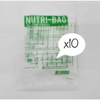 ถุงให้อาหารเหลว NUTRI-BAG 500 Ml. 10ถุง/แพค