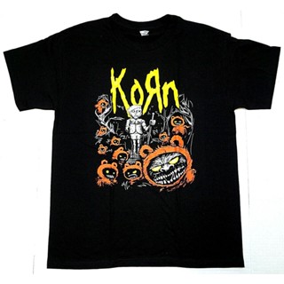 Korn เสื้อยืด ผ้าฝ้าย 100% พิมพ์ลายวงร็อค Nu Metal Alternative สําหรับผู้ชาย