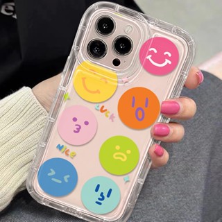 เคสโทรศัพท์ซิลิโคน TPU นิ่ม แบบใส กันกระแทก ลายอารมณ์น่ารัก สําหรับ IPhone 14 13 11 12 Pro XS Max X XR 7 + 8 Plus