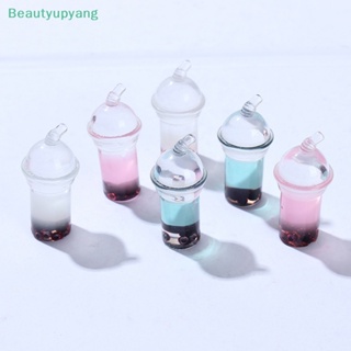 [Beautyupyang] โมเดลแก้วชานมไข่มุกจิ๋ว สําหรับตกแต่งบ้านตุ๊กตา 10 ชิ้น