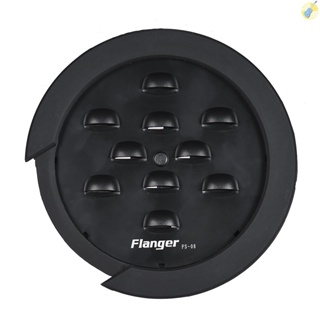 พร้อมส่ง Flanger FS-08 ฝาครอบช่องเสียงกีตาร์ สีดํา สําหรับกีตาร์อะคูสติก EQ