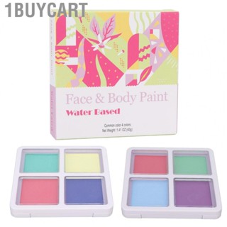 1buycart Water Based Face Paint Beautiful 4 Colors  Grade Material Quickly Drying Face Body Paint Kit Long Lasting 1.41oz