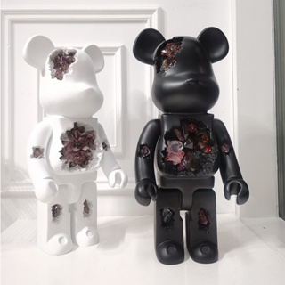 ตุ๊กตาคริสตัล 400% รูป Bearbrick Be@rbrick แฮนด์เมด ขนาด 28 ซม. สําหรับตกแต่ง