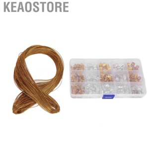 Keaostore Hair Braid Rings Cuffs Clips 161pcs Metal Dreadlock Accessories Beads DIY