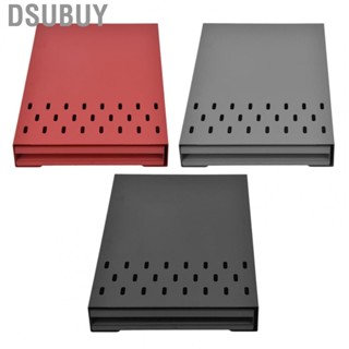 Dsubuy Stainless Steel Coffee Knock Drawer  Coffee Ground Knock Box Cooling Holes Prevent Slip for Office Cafe