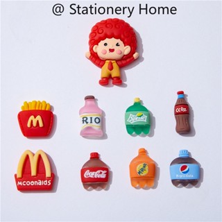 Mcdonalds สติกเกอร์แม่เหล็กติดตู้เย็น รูปขวดเครื่องดื่ม และเฟรนช์ฟราย