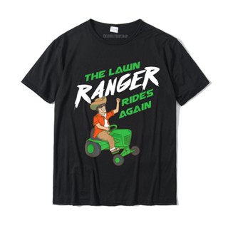 เสื้อยืด ผ้าฝ้าย พิมพ์ลาย The Lawn Ranger Rides Again น่ารัก ขนาดใหญ่ เหมาะกับของขวัญ สําหรับผู้ชาย