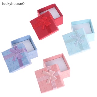 Luckyhouse0^^ กล่องกระดาษ สําหรับใส่เครื่องประดับ สร้อยคอ ต่างหู แหวน 10 ชิ้น ต่อชุด