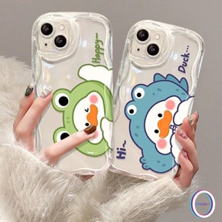 เคสโทรศัพท์มือถือแบบนิ่ม ใส ลายการ์ตูนเป็ด 3D สําหรับ Realme C53 C55 C25Y C35 C25 C15 C33 C21Y C31 C30 C25s C21 C20 C20A C12 C11 C17 C3 C3 C2 C1 5 7i 5s 9i 6i 5i