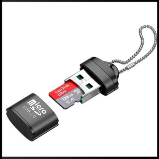 Zevaret อะแดปเตอร์การ์ดรีดเดอร์ Usb Micro Sd/tf Usb 2.0 Hi-speed Mini Usb สําหรับแล็ปท็อป