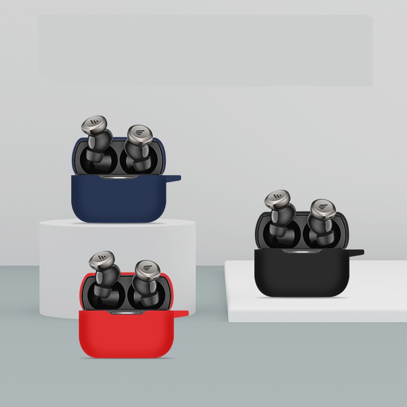 Stock Readysolid Color Compatible สําหรับ Edifier W240TN เคสซิลิโคนอ่อนนุ่มหูฟังเคสป้องกันพร้อมพวงกุ