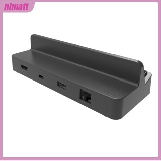 Ni ฐานอะแดปเตอร์แปลงวิดีโอ Hdmi ขนาดเล็ก แบบพกพา เข้ากันได้กับ Switch Oled Tv Stand Network 1 Gigabit