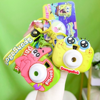 ของแท้ พวงกุญแจ จี้กล้องถ่ายรูป SpongeBob SquarePants Series Pie Daxing น่ารัก สําหรับห้อยกระเป๋า