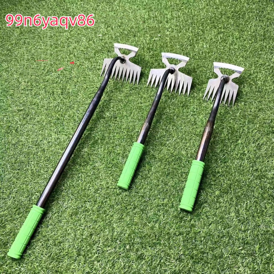 ใหม่ เครื่องมือกำจัดวัชพืช เหล็กแมงกานีส คราดพืชสวนขนาดเล็ก ขุดจอบผักป่า