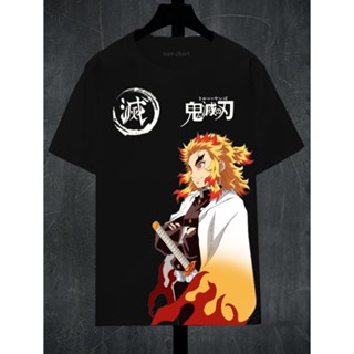 S-5XL Big Rengoku เสื้อยืดแขนสั้น