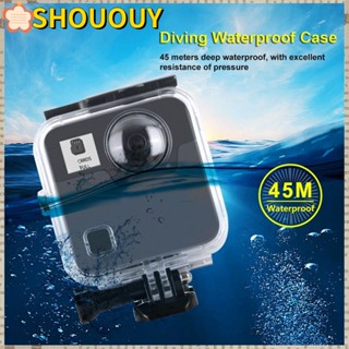 SHOUOUY เคสกันน้ํา อุปกรณ์เสริม สําหรับ GoPro Fusion