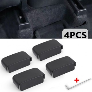 ⚡READYSTOCK⚡4PC Rear Seat Slide Rail Anti-Kick Plug Protector Cover For Tesla Model 3/Y 2021