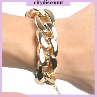 &lt;citydiscount&gt; สร้อยข้อมือ กําไลข้อมือพลาสติก CCB ขัดเงา เป็นมิตรกับผิวหนัง สําหรับชีวิตประจําวัน