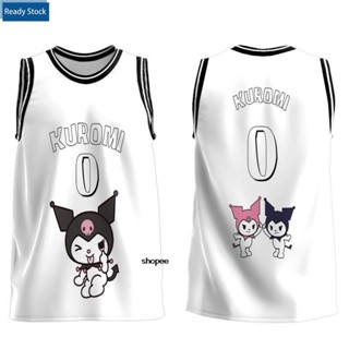 เสื้อกีฬาบาสเก็ตบอล ลาย Kuromi Sanrio น่ารัก