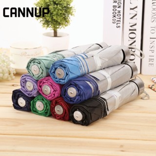 CANNUP ร่มกันฝน ร่มกันแดด ร่มกันแดดและฝน กันยูวี พับได้ UV Umbrella คุณภาพดี พร้อมกล่องเก็บ พกพาสะดวก I22Y01O