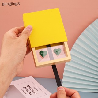 Gongjing3 กล่องฟิล์ม PE สีแคนดี้ สําหรับเก็บเครื่องประดับ สร้อยคอ แหวน