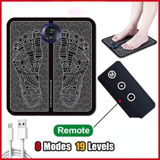 GEESO EMS Foot Massager Mat Pad แผ่นนวดไฟฟ้าแบบพกพาผ่อนคลายเท้าและขา USB สำหรับใช้ในบ้านและสำนักงาน