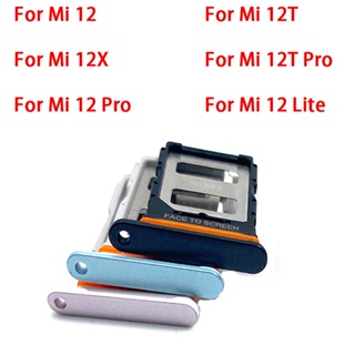 แท้ อะแดปเตอร์ถาดซิมการ์ด แบบเปลี่ยน สําหรับ Xiaomi Mi 12 Lite 12T Pro 12X + Pin