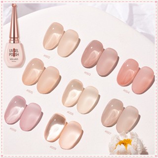 Xeijayi Throbbing Honey Pomelo Nail Polish Gel Ice Transparent Bare Skin Color Jade Grease Base Color Uv Led Phototherapy Glue Nail Art For Nail Shop 15ml JOYFEEL