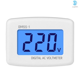 I-ac 80-300V โวลต์มิเตอร์ดิจิทัล LCD แบบเสียบปลั๊ก โวลต์มิเตอร์ มิเตอร์วัดแรงดันไฟฟ้า 110V 220V แผงวัดแรงดันไฟฟ้า