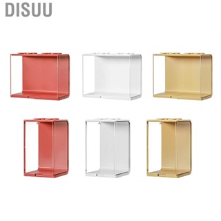 Disuu Doll Display Case  Toy Box Multifunctional Three Sides Transparent for Office