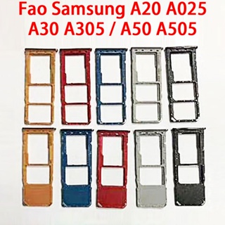 ถาดซิมการ์ด อะแดปเตอร์ซ็อกเก็ตไมโคร แบบเปลี่ยน สําหรับ Samsung A20 A205 A30 SM-A305 A50 A505 A505F A505FM A505FN