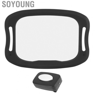 Soyoung car accessories back mirror Backseat Baby Rearview Mirror with  Light Kid Viewing  Adjustable Wide Angle