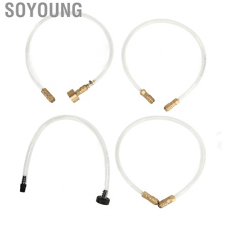 Soyoung Boat Bleed Hose  Leak Proof Oil Filler Bridge Tube Kit Transparent for Outboard Hydraulic Steering System