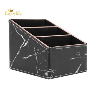 กล่องเก็บรีโมตคอนโทรล หนัง PU 3 ช่อง สําหรับจัดเก็บของจิปาถะ ทีวี จดหมาย ซีดี แคดดี้