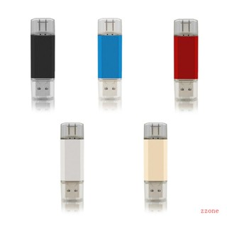 Zzz แฟลชไดรฟ์ภายนอก Type C USB OTG 8 16 32 64GB