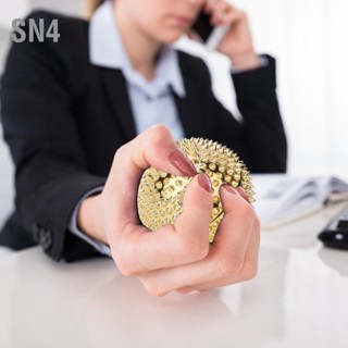 SN4 2 คู่ Spike Magnetic Hand Massage Ball Spiky Roller ความดันบรรเทา Trigger Therapy เครื่องมือ