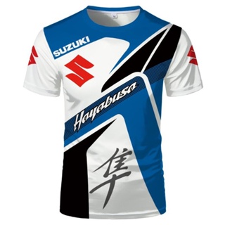 Suzuki เสื้อยืด กีฬา แขนสั้น สําหรับผู้ชาย สําหรับ Racing/MOTO 3XL