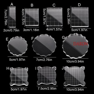 DARON บล็อกแสตมป์อะคริลิคใส แฮนด์เมด ทนทาน สําหรับตกแต่ง